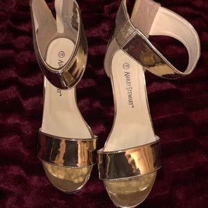 Gold heeled sandals